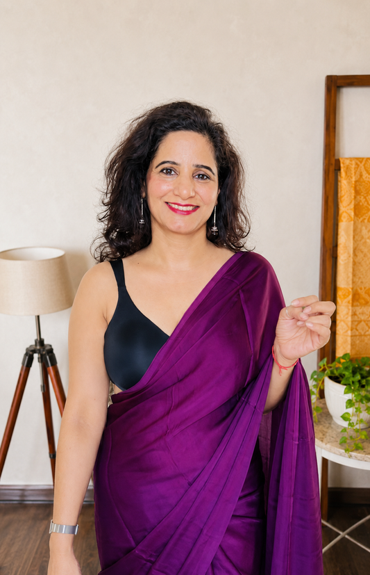 Royal Purple Modal Silk Saree