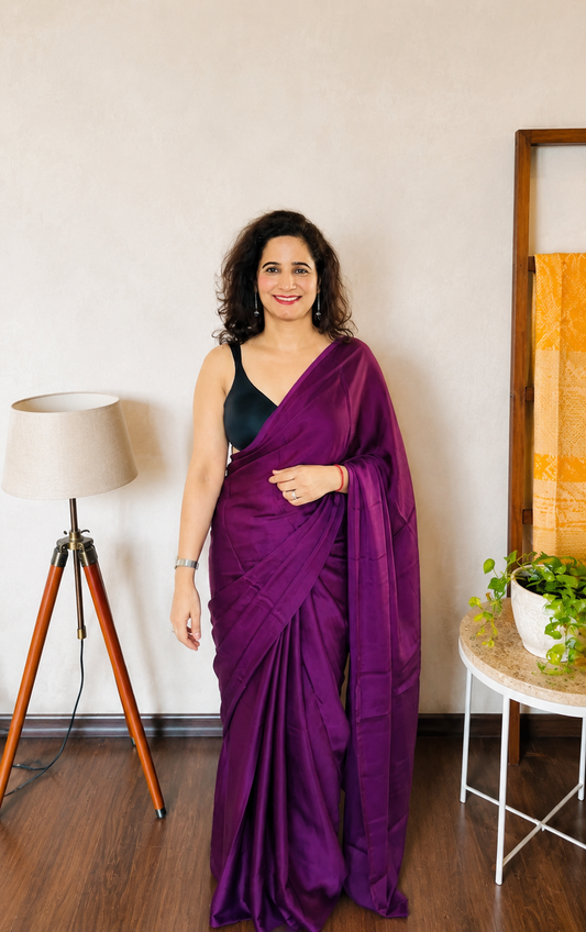 Royal Purple Modal Silk Saree