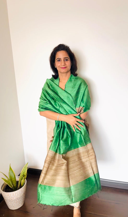 Pure Tusser Silk Suit Set