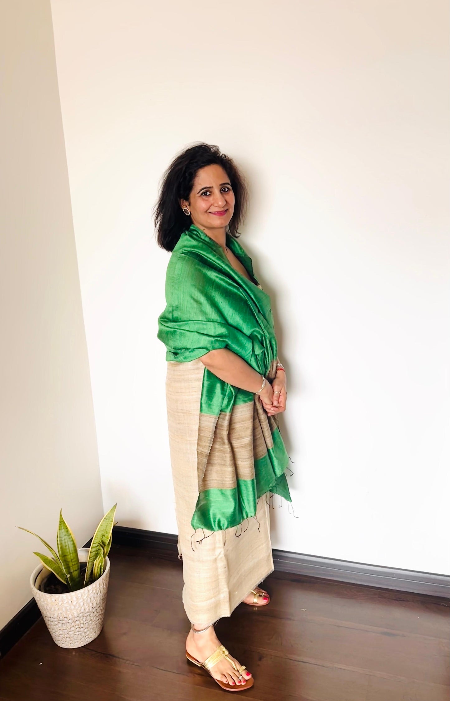 Pure Tusser Silk Suit Set